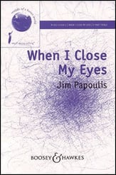 When I Close My Eyes Two-Part choral sheet music cover